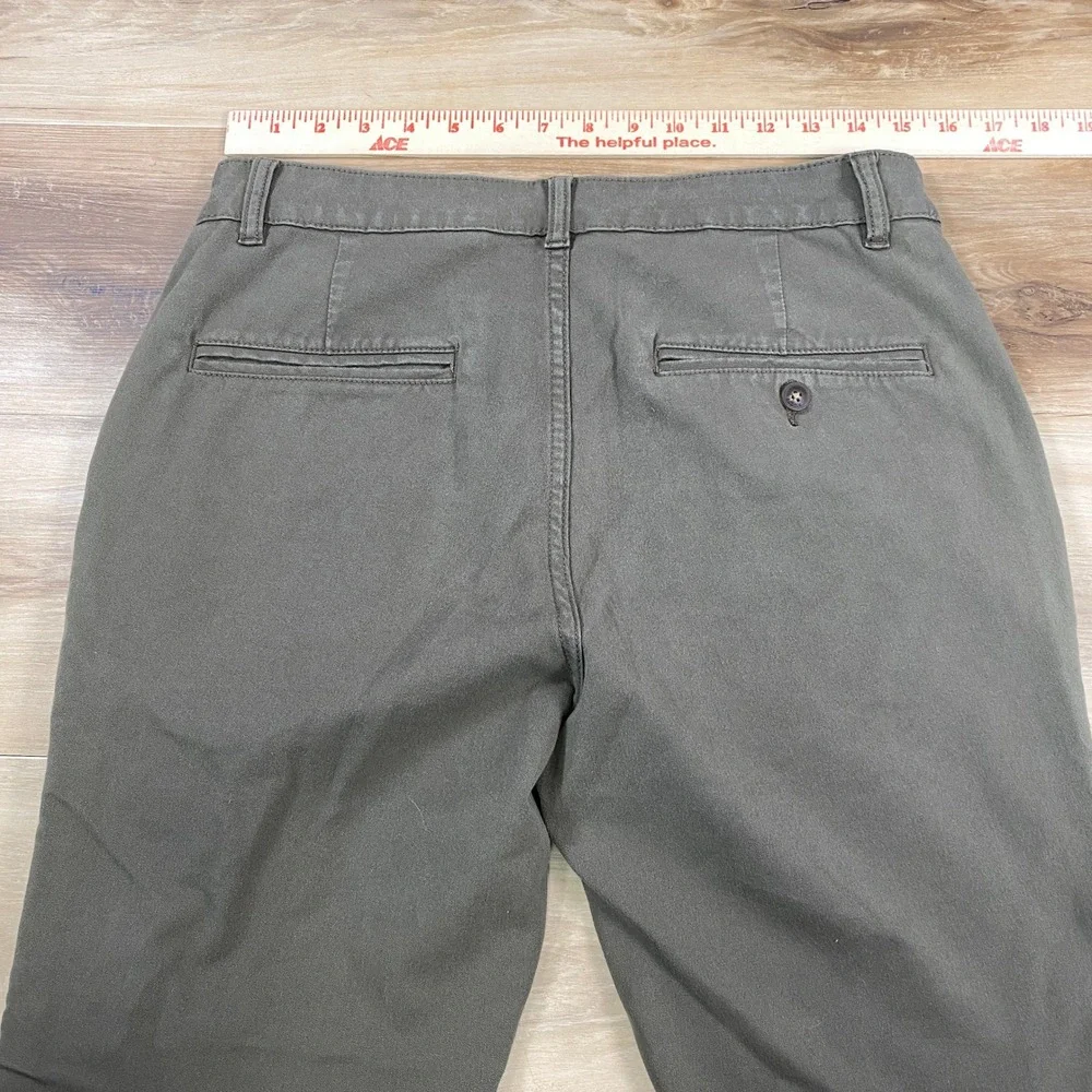 Mugsy Jeans Olives Mens 32x32 Dark Olive Green Chino‎ Pants K6PNOL Stretch